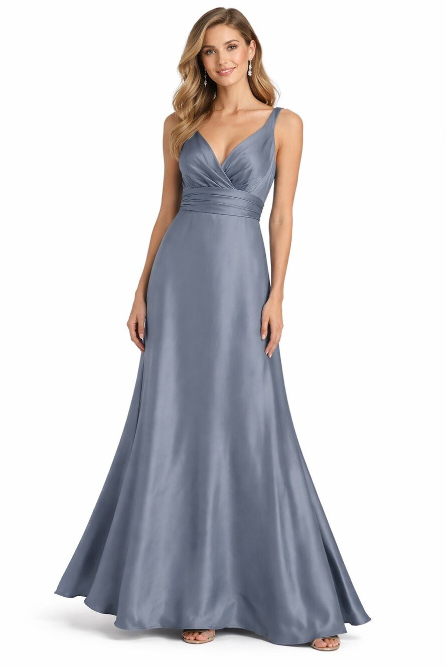 1990s Jim Hjelm Occasions Satin Bridesmaid Dress USA Made NWT Size 6